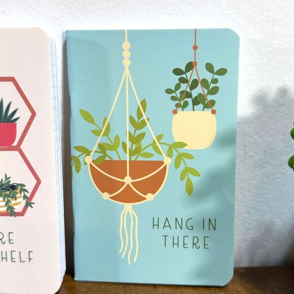 Small Notebooks Journal Set of 3 3.5 x 5 inches Narrow Lines Indoor Plants - Picture 4 of 5